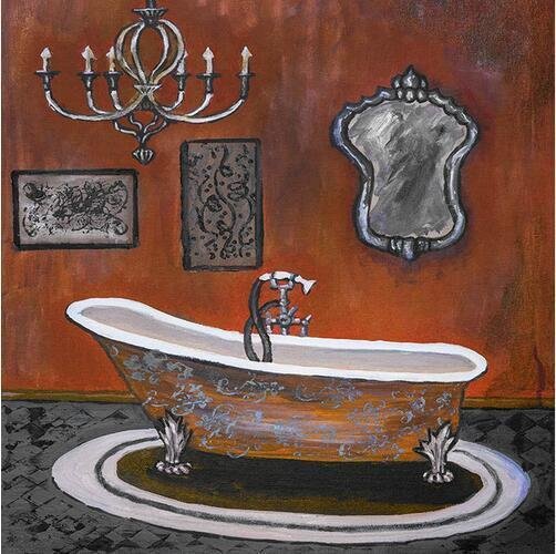 Modern Retro Bathroom Canvas Painting Mural Poster Wall - Image 8