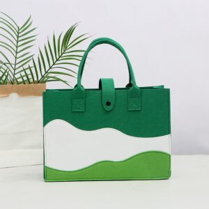 National-style Mountain Peak Tote Bag, Felt Handbag, Perfect As A Gift Or Souvenir